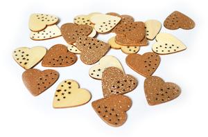 Srdiečka drevo glitter