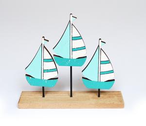 Dekorácia 3 lodičky