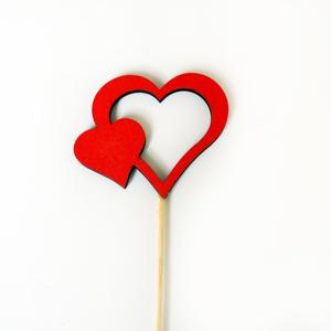 Srdce vykrojené drevené