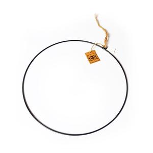 Kovový kruh černý 30 cm