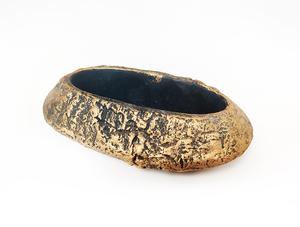 Obal ovál zlatý 6 x 13 x 20 cm